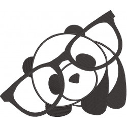 Panda With Large Glasses