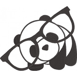 Panda With Large Glasses