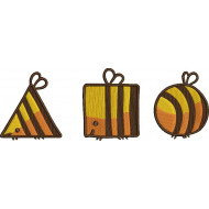 Honey Bees In Shapes