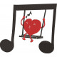 Heart Swinging On A Music Swing Heart Swinging On A Music Swing