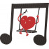 Heart Swinging On A Music Swing 