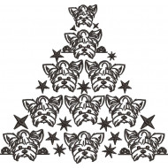 Shih Tzu Christmas Tree
