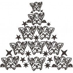 Shih Tzu Christmas Tree