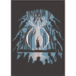 Wand Man Silhouette