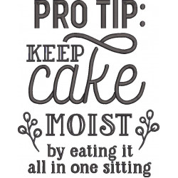 Keep Cake Quote