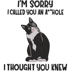 I'm Sorry Cat Quote