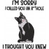 I'm Sorry Cat Quote