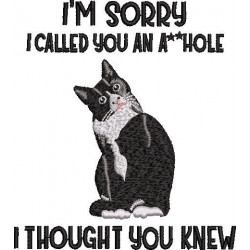 I'm Sorry Cat Quote