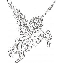 Floral Horse Pattern