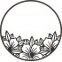 Floral Circle Frame