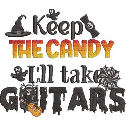 Keep The Candy Halloween Word Art