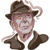 Leonard Cohen Embroidery Design