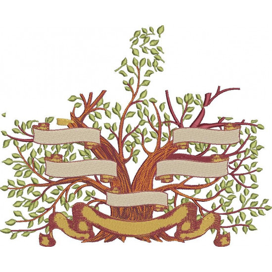 Family Tree With Your Required Names - Custom Digitizing