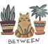 Cats in Between Plants