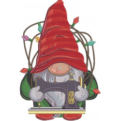Sewing Gnome Machine Embroidery Pattern