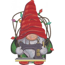 Sewing Gnome Machine Embroidery Pattern