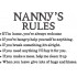 Nanny's Rules