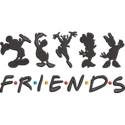 Mouse Friends Silhouette