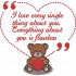 I Love Every Single Thing About You Bear Quote