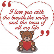 I Love You Bear Quote