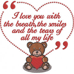 I Love You Bear Quote