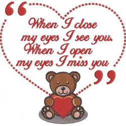 I Miss You Bear Quote