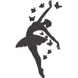Butterflies Dancing Ballerina 