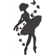 Ballerina With Butterflies