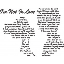 I'm Not In Love