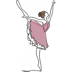Dancing Ballerina In Pink Frock