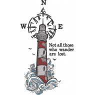 Not All Those Who Wander Light House Quote