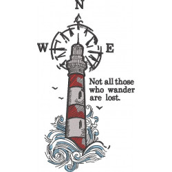 Not All Those Who Wander Light House Quote