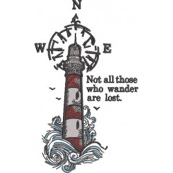 Not All Those Who Wander Light House Quote