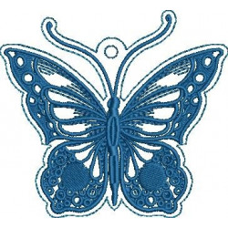 Blue Butterfly Key Fob - ITH