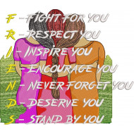 Friends Embroidery Pattern