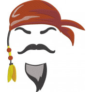 Grey Bearded Pirate With A Bandana