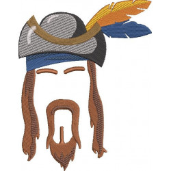 Moustache And Beard Pirate