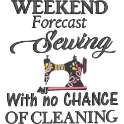 Weekend Forecast Sewing Machine Quote