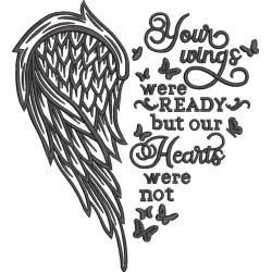 Wings Were Ready But Our Hearts Quote