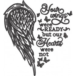 Wings Were Ready But Our Hearts Quote