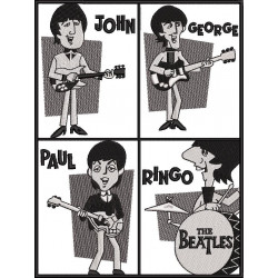 The Beatles - John Paul George And Ringo