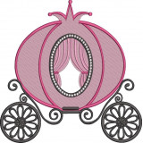 Princess Carriage Embroidery Design