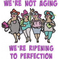 We're Not Aging Quote - Four Old Ladies