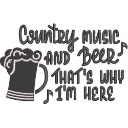 Country Music And Beer Quote