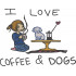 I Love Coffee And Dogs 