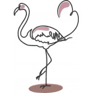 Flamingo Line Art Design