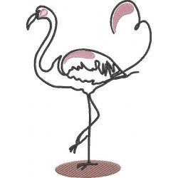 Flamingo Line Art Design