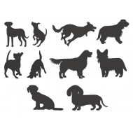 Dog Silhouette Pack 5