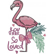 You Are Loved Flamingo Self Love Quote