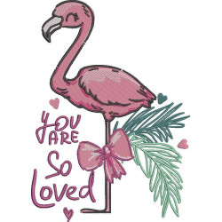 You Are Loved Flamingo Self Love Quote